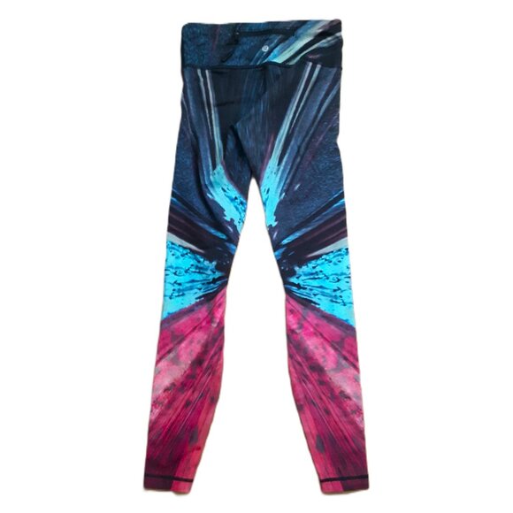 Lululemon Limited Edition Speed Wunder Electrobeam Nulux Leggings Size 6 - Picture 3 of 5